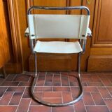 Chaise Cantilever en cuir 1970