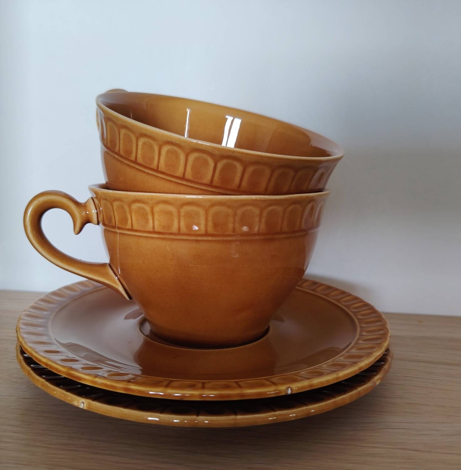 Large cups and saucers