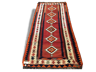 Woven carpet Persian: Kilim Gashqai 283 x 121 cm - Iran - around 1970