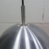 Pair of functional 70's aluminum ball pendants