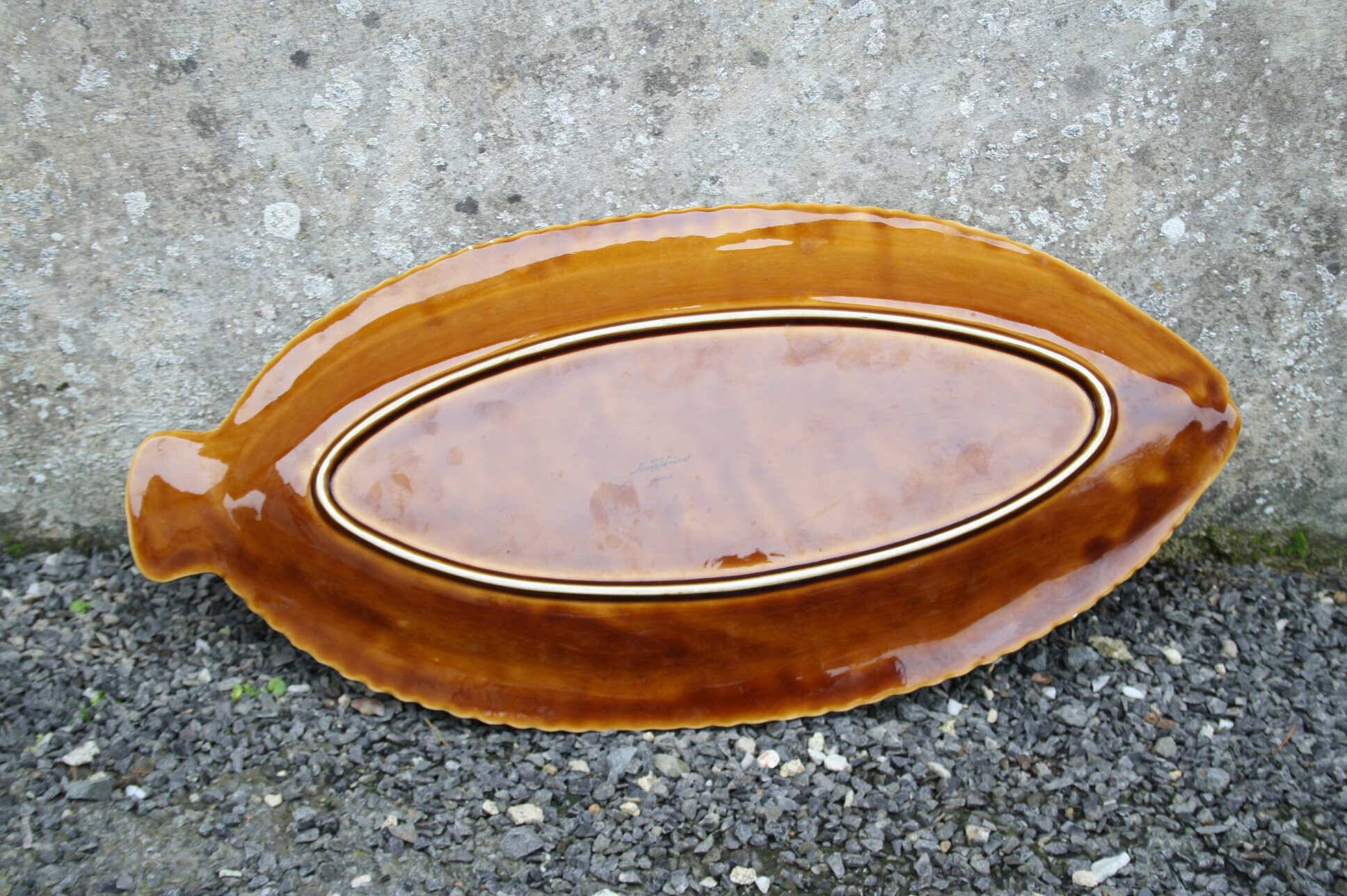Large Vintage Fish Serving Platter