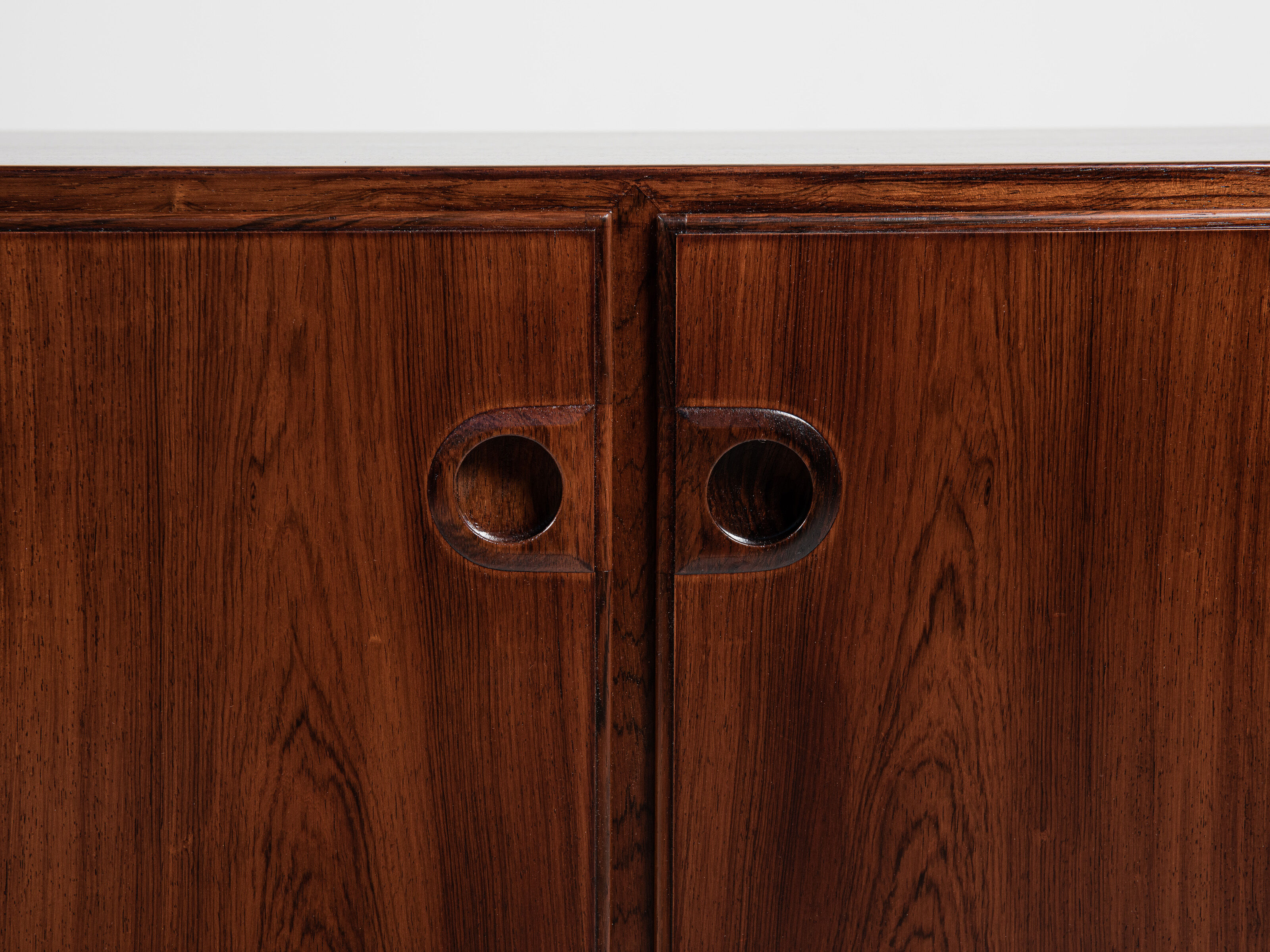 Midcentury danish sideboard with 3 doors in rosewood 1960s