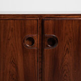 Midcentury danish sideboard with 3 doors in rosewood 1960s