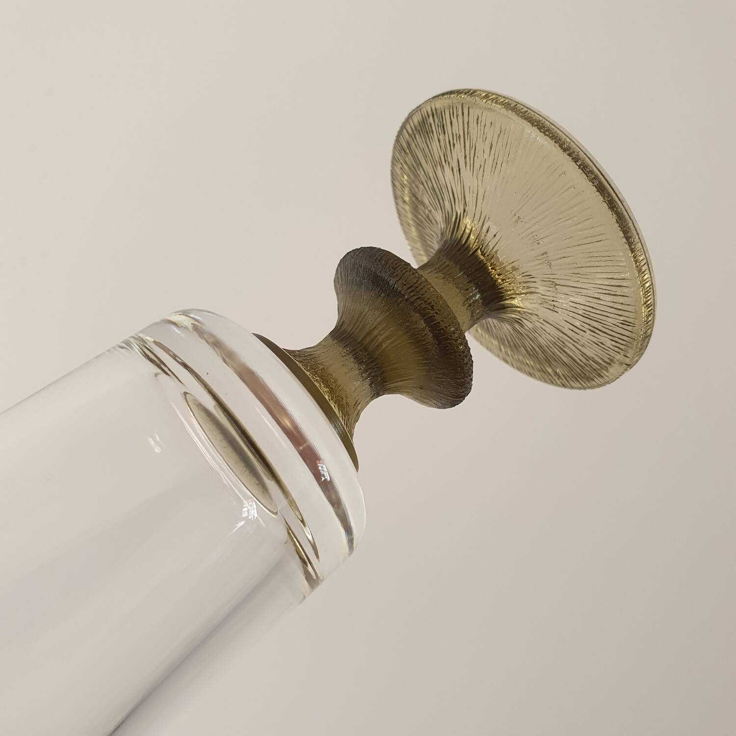 6 small green foot flutes in the Timo Sarpaneva style