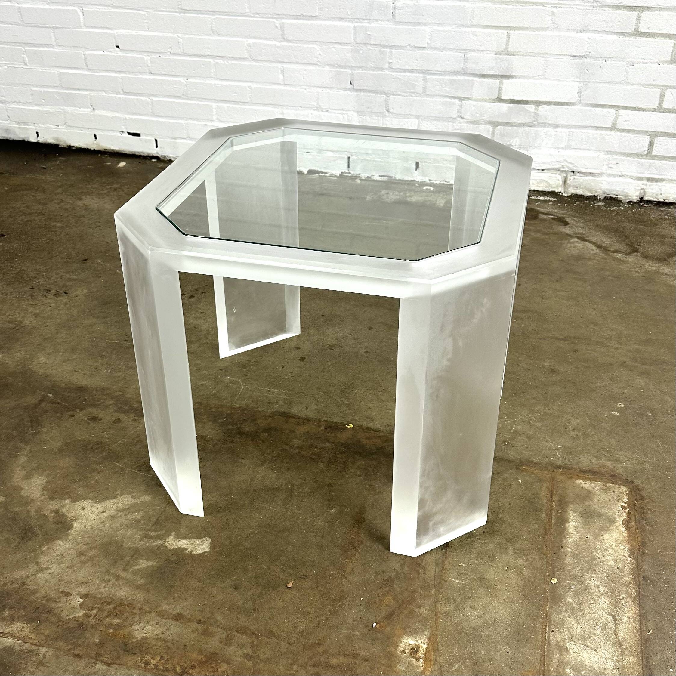 Vintage acrylic coffee table / side table