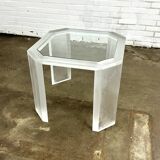 Vintage acrylic coffee table / side table