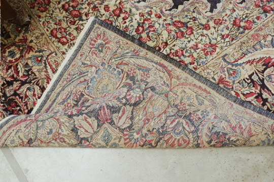 Ancient Persian Kirman Carpet 358x558cm
