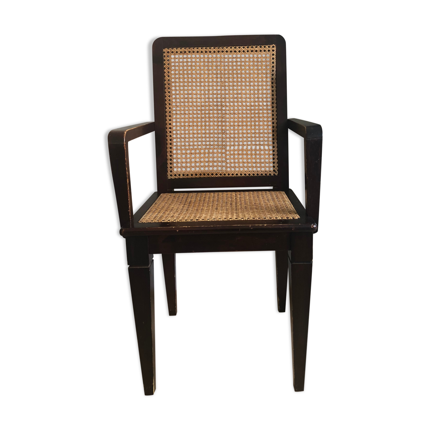 Fauteuil vintage cannage