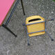 Child desk and vintage schoolboy chair