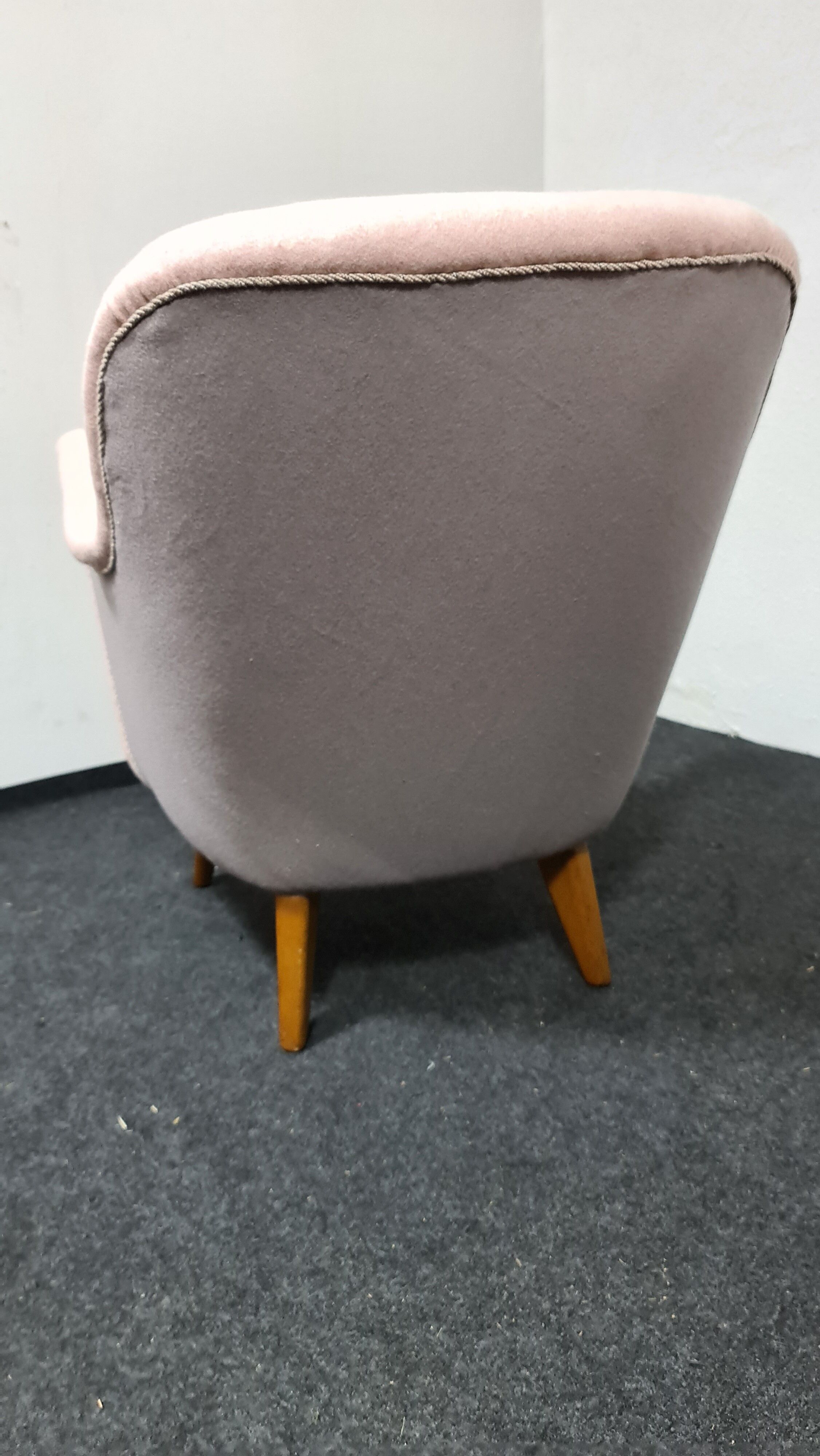 One vintage 50s lounge chair by bergmann gestelle