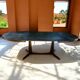 Oval extendable dining table in the style of baumann — ebonised black — vi