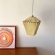 suspension in black iron and woven plastic from the 70s