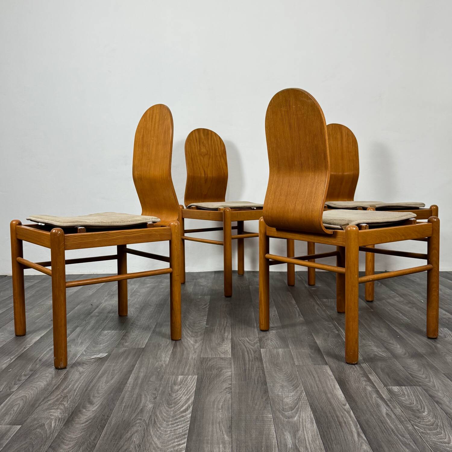 Set Di 4 Sedie Da Pranzo Design Mid Century Scandinavo Anni 70