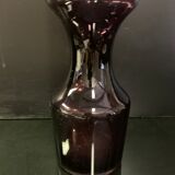 Vase en verre double gourde design 1960
