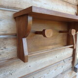 Vintage Scandinavian wall coat rack