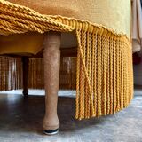 Toad armchair in ochre velvet