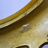 Oval frame in golden resin