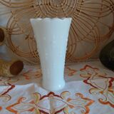 Vintage white opaline vase