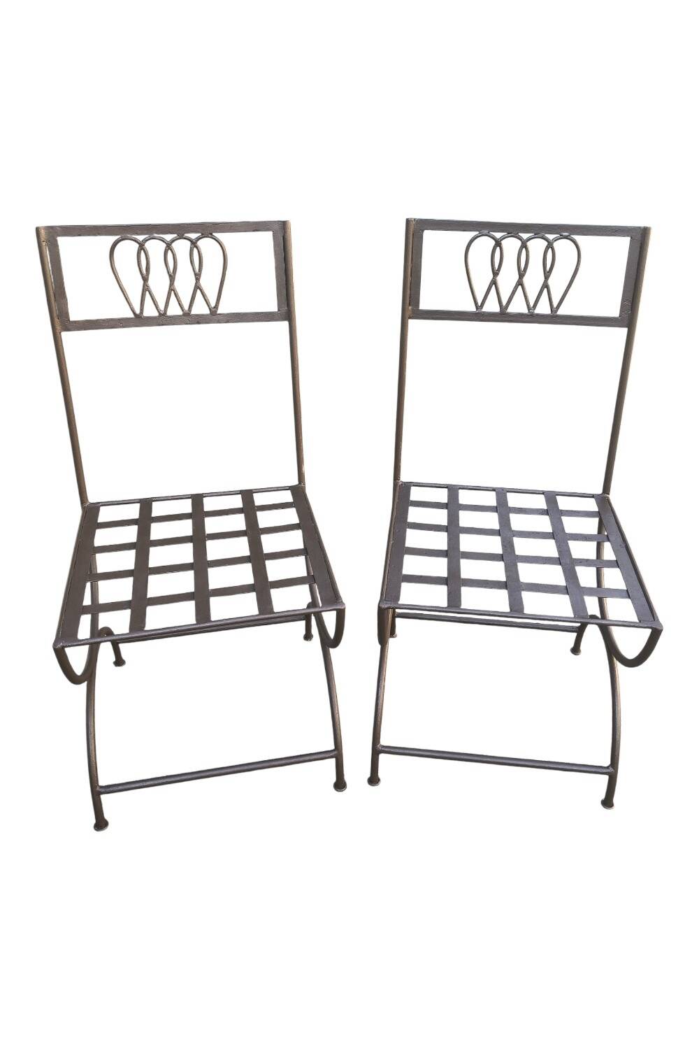 Vintage wrought iron chairs