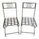 Vintage wrought iron chairs