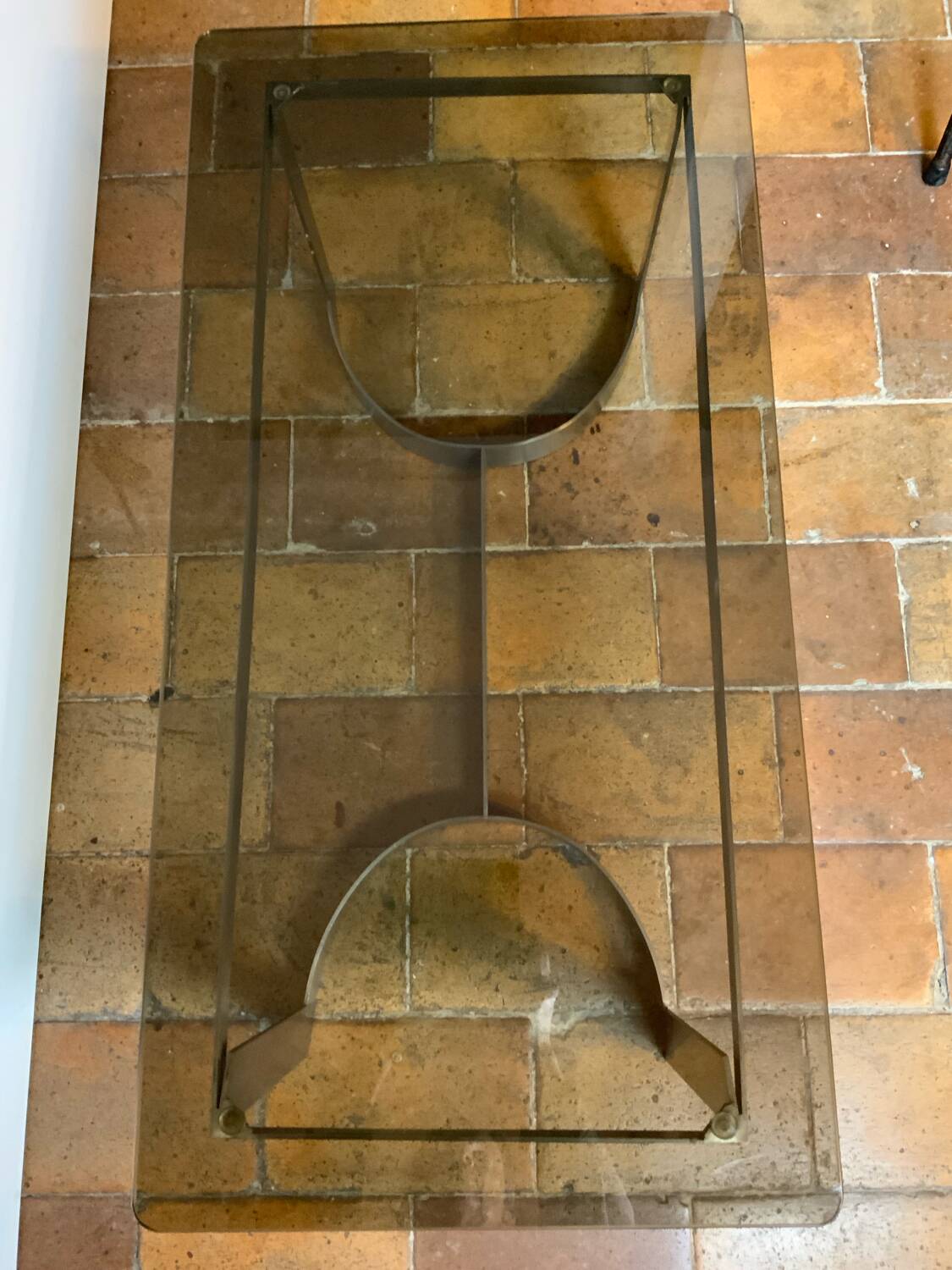 70´ glass coffee table