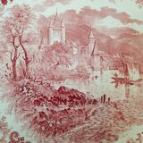 Villleroy & Boch Burgenland grand plat de service/gâteau rouge