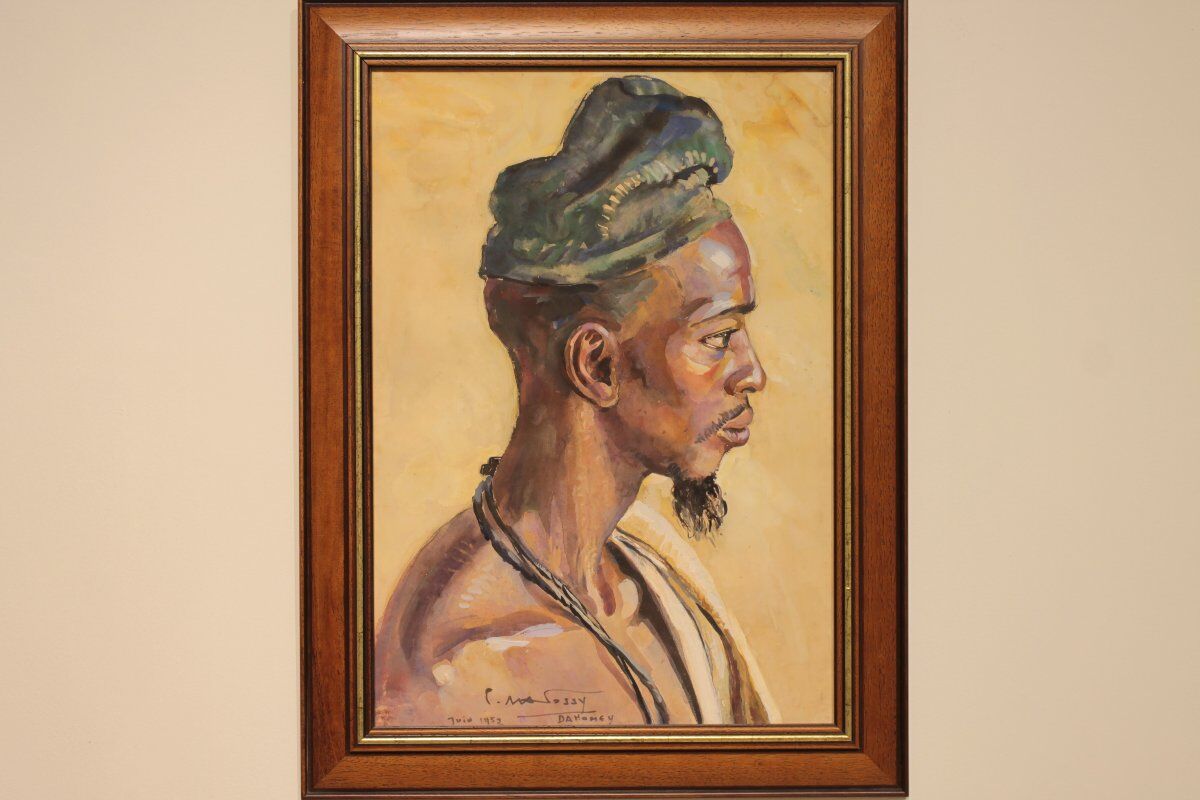 Portrait d'un Béninois par Pierre Matossy (1891-1969)