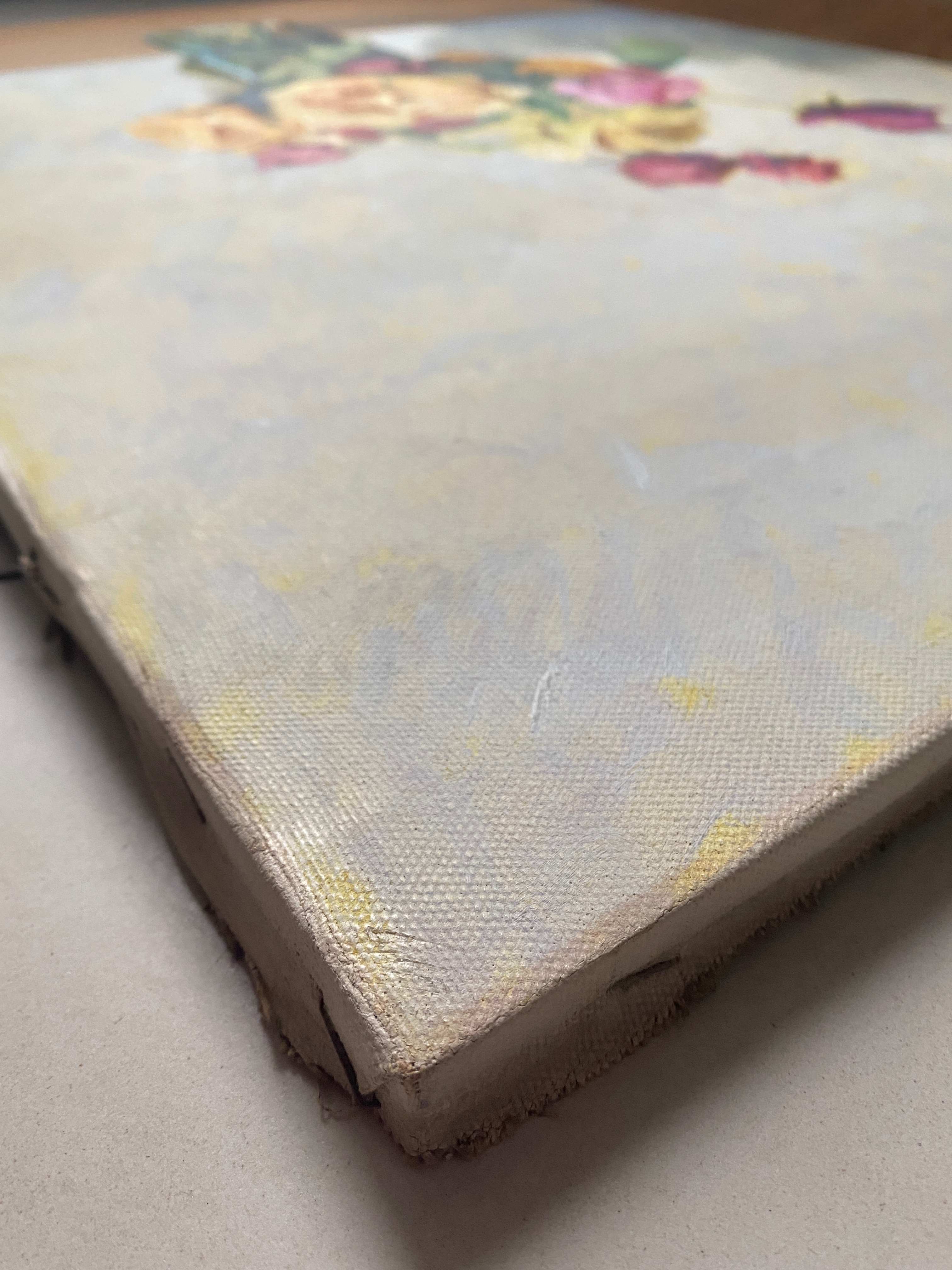 HST painting "Bouquet of flowers" by Angelo Cesare CHIELLINI (1916-1991) Italy