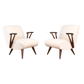 Mid-Century Modular Polish Armchairs, 1960s, Set of 2