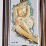 Oil on hardboard “The Chaste Nude” by Woulfart