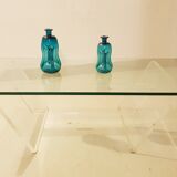 Glass and plexiglass coffee table 1970