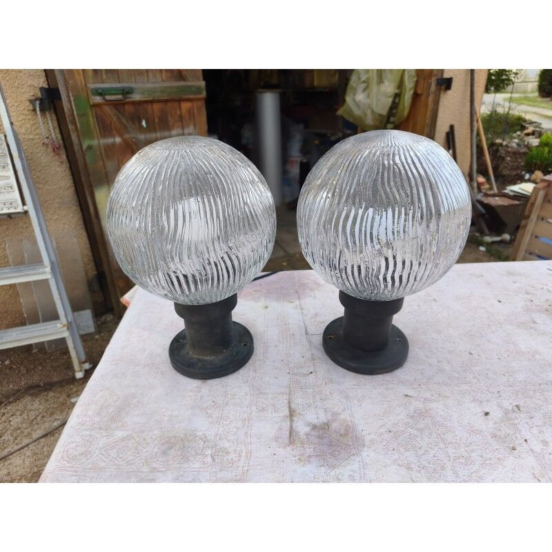 Paire de lampes industrielle