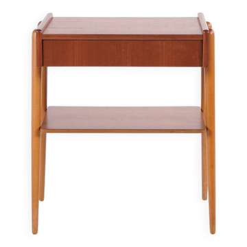 Side/bedside table - Teak - AB Carlström & Co furniture factory - Sweden - 1950s