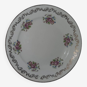 Amandinoise flower and gilding plate