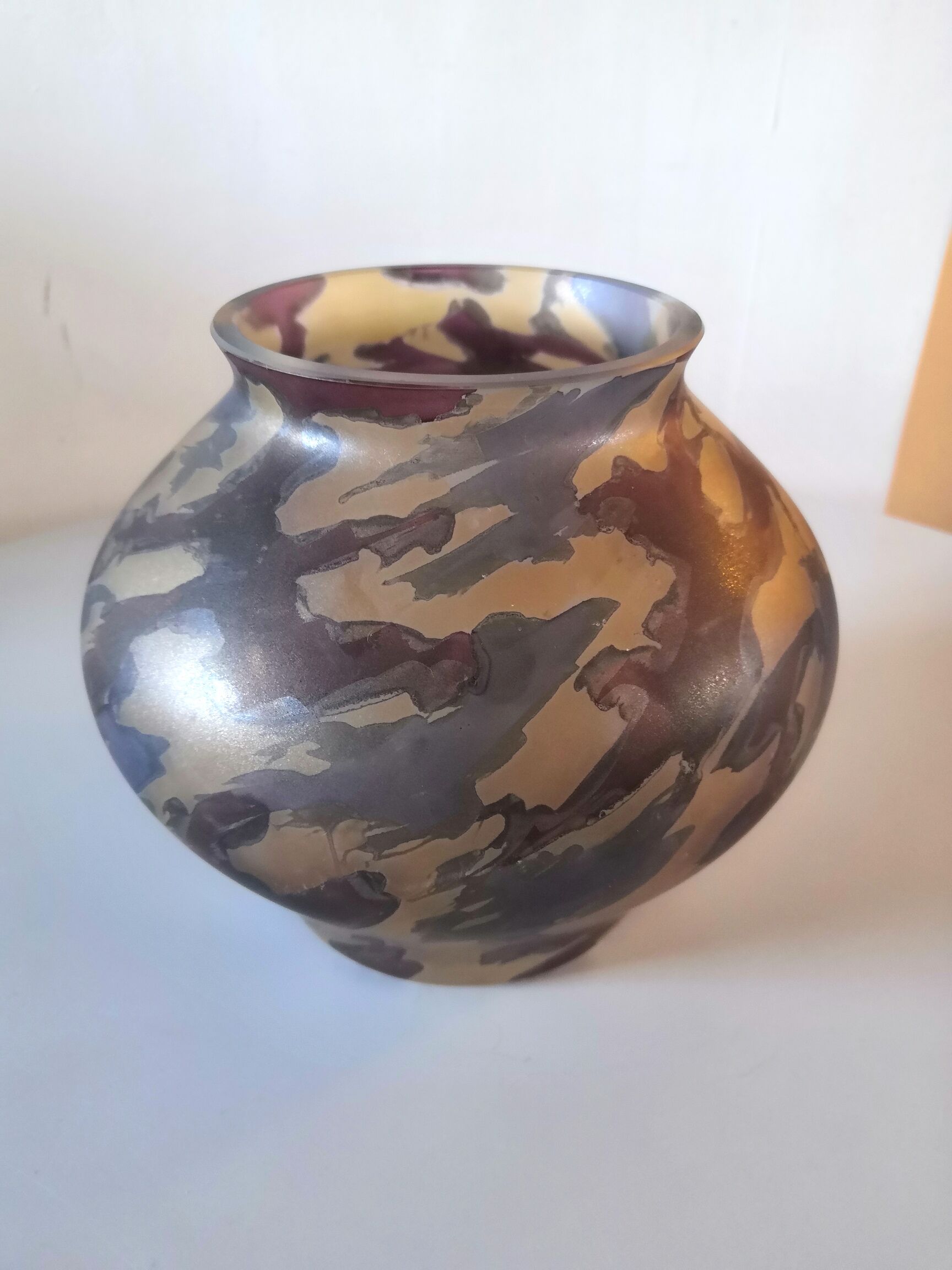 Glass vase design Bohemia Glass 60s - 70s