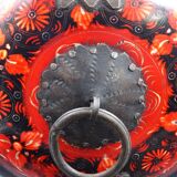 Wooden chapati box and fittings from India