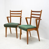 Midcentury bentwood office chairs, Czechoslovakia,1960´s, set of 2