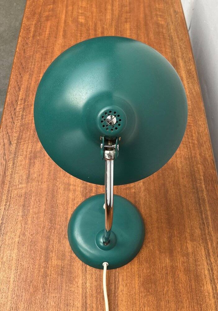 German green table lamp 6786 from the mid-century by Christian Dell for Kaiser Idell, 1960s.