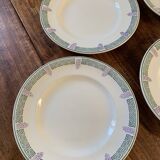 6 plates Longwy model Janina