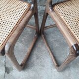 Baumann sled chairs, set of four
