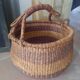 Panier ancien en osier souple