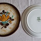 Lot 6 flat plates Boch La Louvière model Corfu