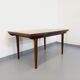 Table à manger style scandinave vintage des années 50 60 en palissandre avec rallonges