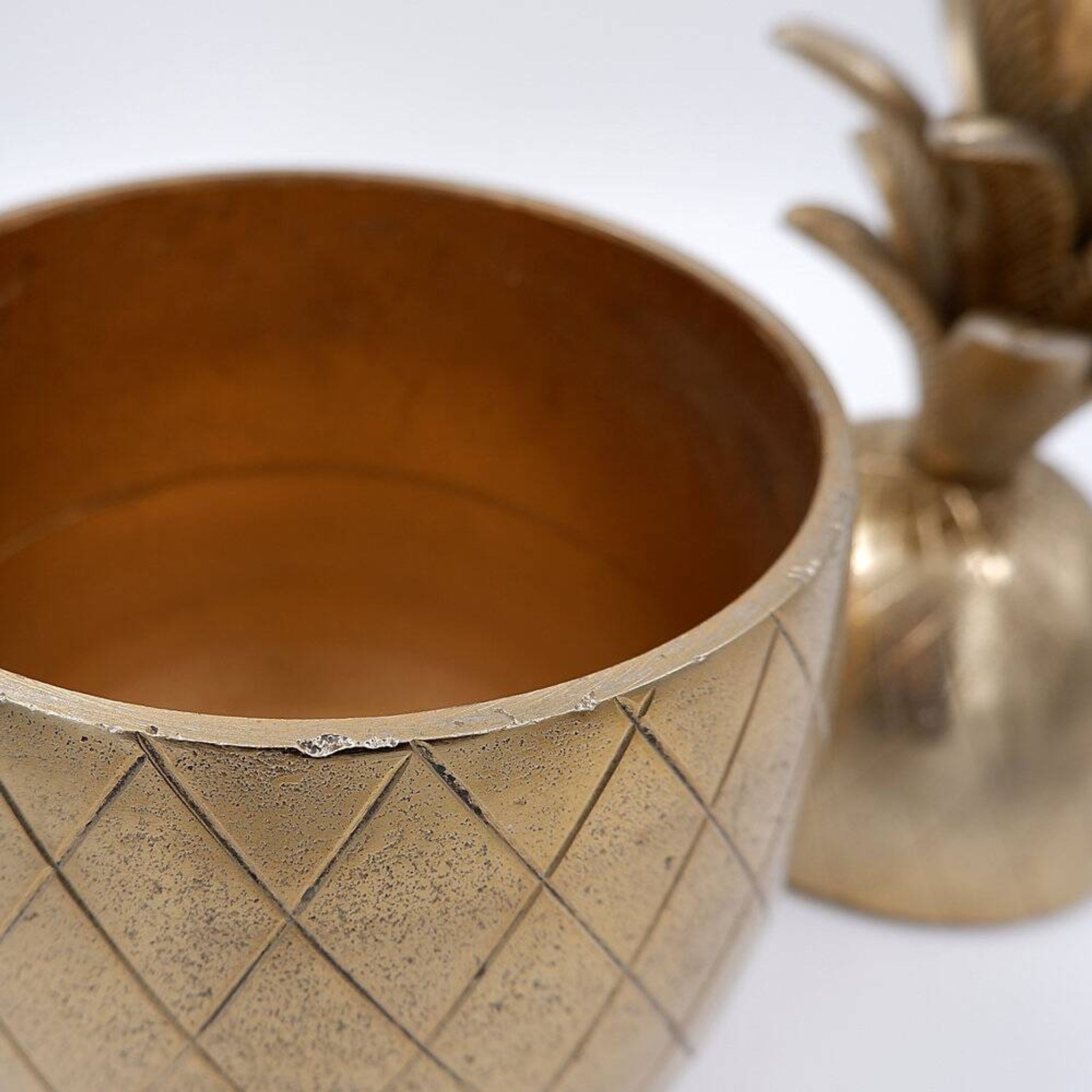 Vintage 1970s Hollywood Regency pineapple ice bucket