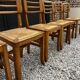 Set of 6 raw stone chairs French design