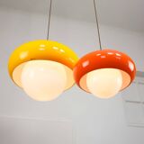 Large Space Age Model Best Pendant from Guzzini in Yellow, 1970s