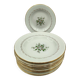 Service of 12 vintage deep plates L'Amandinois Floral Decoration and Gilding