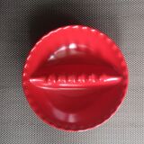 Red Melamine Ashtray Willert Home - USA- 1970s
