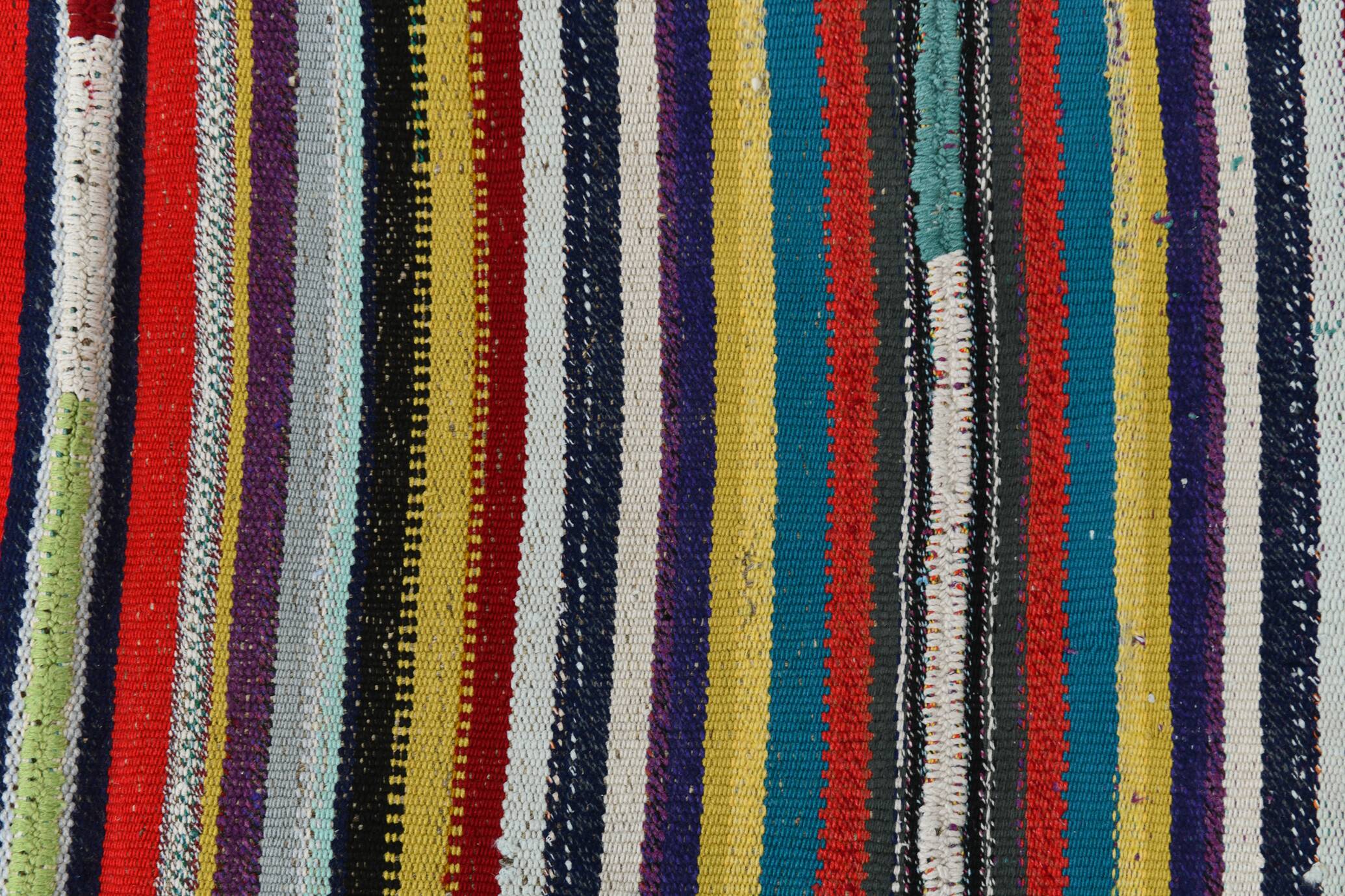 Multicolor Modernist Vintage Kilim Rug, 165x269Cm