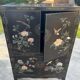 Lacquered Chinese furniture with semi-precious stones 1970